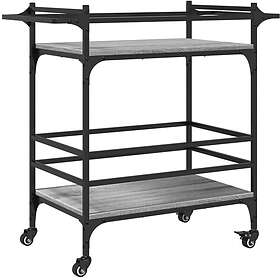 vidaXL Kjøkkenvogn Grå 82x40x78.5cm