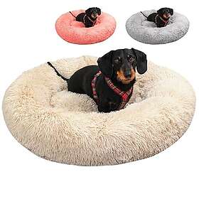 Caveli Pet Products Lugnande hundbädd donut för hundar upp till 20kg 80 cm,