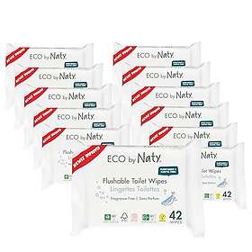 Naty Flushable Toilet Wipes 12x42st