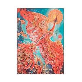 Paperblanks 2024-2025 Weekly Planner Firebird Birds of Happiness 18-Month Flexis