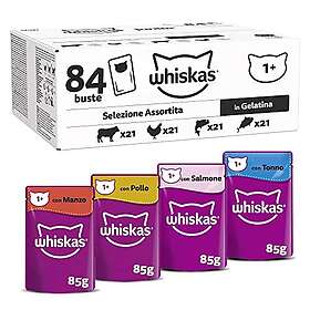 Whiskas 1+ Cat Mixed Selection in Jelly 84x85g