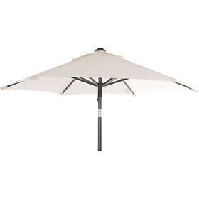 Hartman Solar Line parasoll grå/natur Ø200 cm