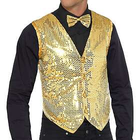 Paljettväst Guld X-Large