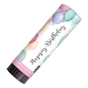 Party Poppers Happy Birthday Pastell 2-pack