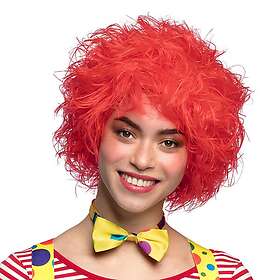 Clownperuk Röd Frizzy One size