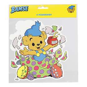 Påskkort Bamse 4-pack