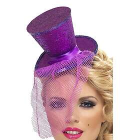 Glittrig Minihatt Lila