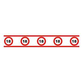 Avspärrningsband Trafikskylt 18