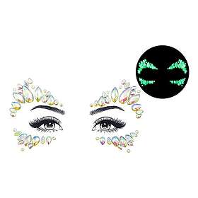 Face Jewels Glow in the Dark Evil