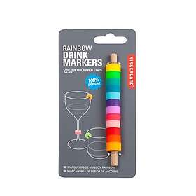 Kikkerland Rainbow Drink Markers (BA86)