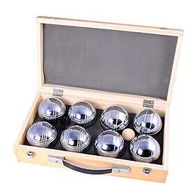 Engelhart – 010206 – Petanque kulset (8 bulekugel) lyxiga petanque spel – Boules-set i trälåda, 8 stycken – Jeu de boules –