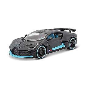 Maisto 31526-0000002 531526 Bugatti Divo modellbil i skala 1:24, mörkgrå, 20 cm, svart