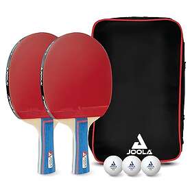 JOOLA Set Duo 2 Pingisracketar och 3 Bollar