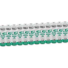 Saft LS 14500, 3,6 V litiumpack, 12, vit