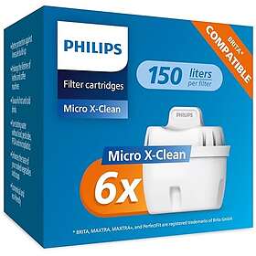 Philips AquaShield Micro X-Clean AWP212/58 ersättningsfilter 6 st