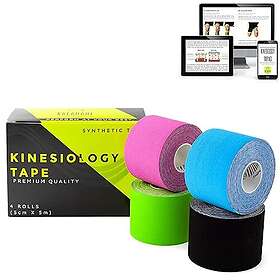  Kalahari Kinesiology Tape 4 rolls (5cm X 5m)