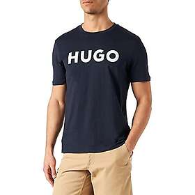 Hugo Cotton Jersey Regular Fit T-Shirt with Contrast Logo (Herr)