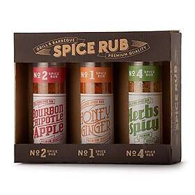 Kryddhuset Spicerubs Gift Rubs perfekt till Grill & BBQ 3 pack Gåva