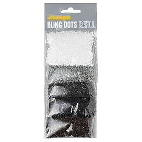 Panduro Hobby Bling Dots Refill Neutral Ø3 mm – 5 påsar bling dots i neutrala färger