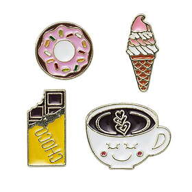 Panduro Hobby Pins motivknapp – Sweets 4 st