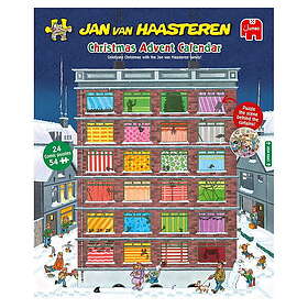 Jan Van Haasteren Christmas Adventskalender Pussel 24x54 bitar 2024