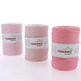 Medium Hoooked Zpagetti trikågarn 450g rosa – Light Pink Shades ZP004-05