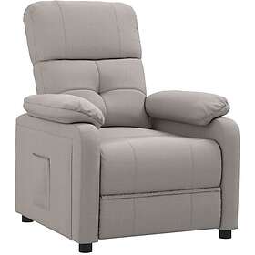 vidaXL Reclinerfåtölj taupe tyg