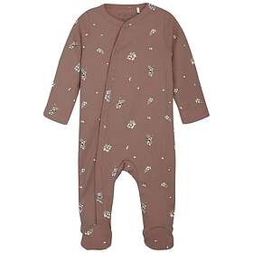 Fixoni Nightsuit w. Feet Rib Deep Taupe