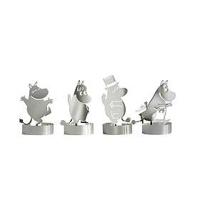 Pluto Design Mumin ljusdekoration 4-pack silver