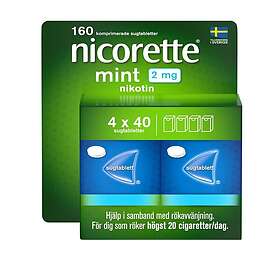 Nicorette Mint Sugtablett 2 mg 4 x 40 st