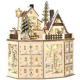 Adventskalender med 24 Togbokser 25x20x29cm