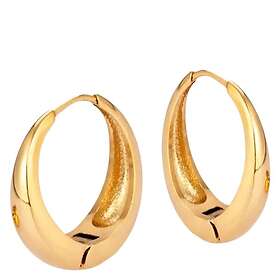 Sistie 2ND Loops Creoles Gold Plated 16 mm