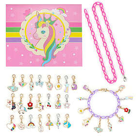 Smycken Barn Unicorn Armband Halsband DIY Gi Advent Calendar 2023