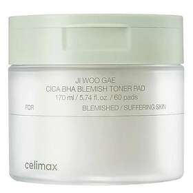 Celimax Ji Woo Gae Cica BHA Blemish Toner Pad 60st