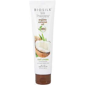 Biosilk Silk Therapy Natural Coconut Oil Hårkräm För vågigt och lockigt hår 148ml