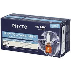 Phyto cyane Men Treatment vård som främjar hårtillväxten och hindrar håravfall 12x3.5ml 12x3,5