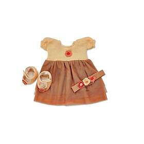 Smallstuff Doll Clothing Party Dress Shoes