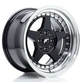 Japan Racing JR Wheels JR6 16x9 ET20 4x100/108 Gloss Black w/Machined Lip