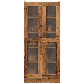 vidaXL Högskåp åldrat trä 82,5x30,5x185 cm konstruerat trä