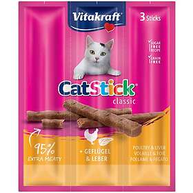 Vitakraft CatSticks Mini Kyckling/Lever 3x6g, 20st