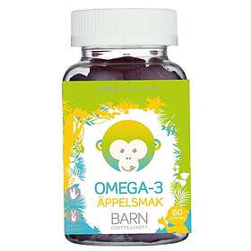 Monkids Omega-3 Barn Äpple 60 tuggtabletter