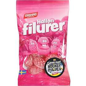 Grahns Hallonfilurer fyllda med hockeypulver 70g