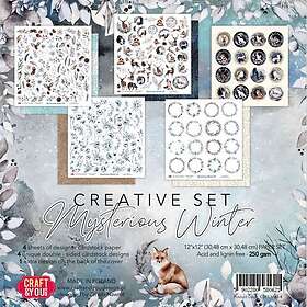 Craft & You Paper Pad 12x12 5 Klippark Mysterious Winter