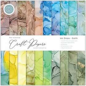 Craft Consortium Paper Pad 12x12 Ink Drops Earth