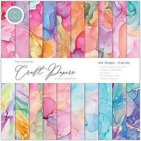 Craft Consortium Paper Pad 12x12 Ink Drops Candy