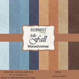 Reprint Paper Pad 12x12 Hello Fall Monochromes