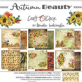 Craft o Clock Paper Pad 12x12 O Autumn Beauty 6 ark