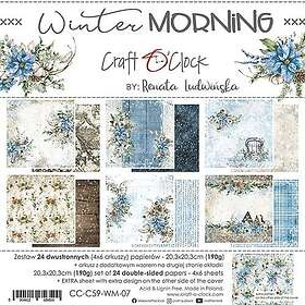 Craft o Clock Paper Pad 8x8 O Winter Morning 24 ark