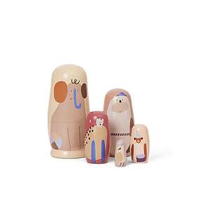 Ferm Living Critter dockor o6,4x14 cm Multi