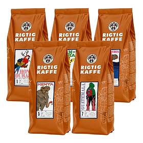 Rigtig Kaffe Världens Mixpaket 5x400g